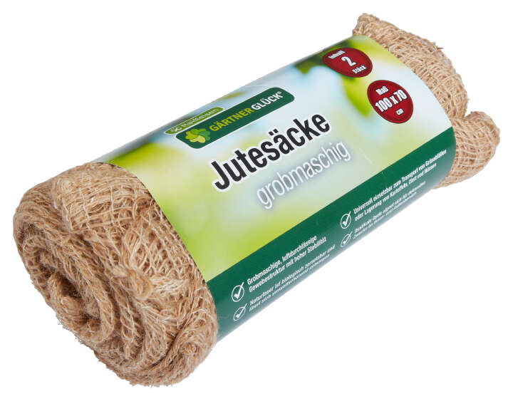 GÄRTNERGLÜCK Jutesack gerollt, 2er Set